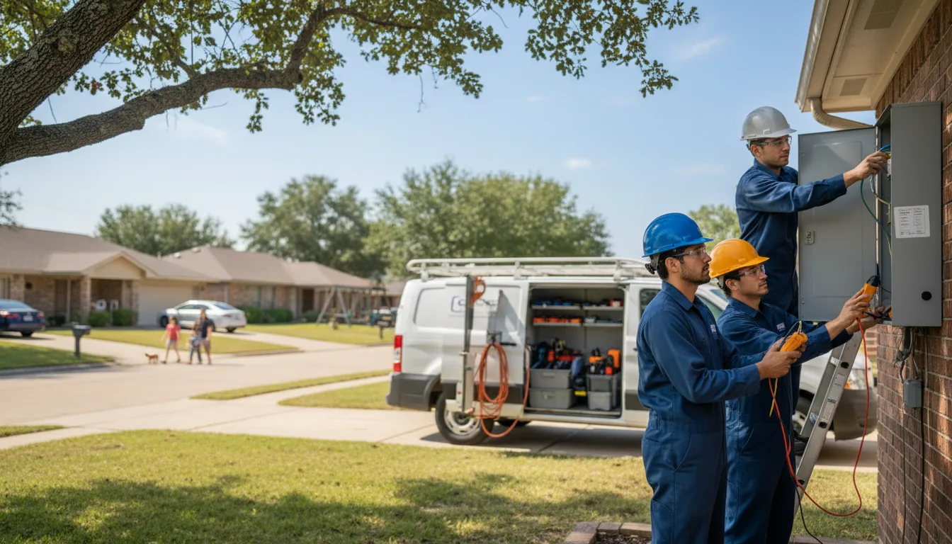 Certified electrician providing emergency electrical services in New Lisbon, WI